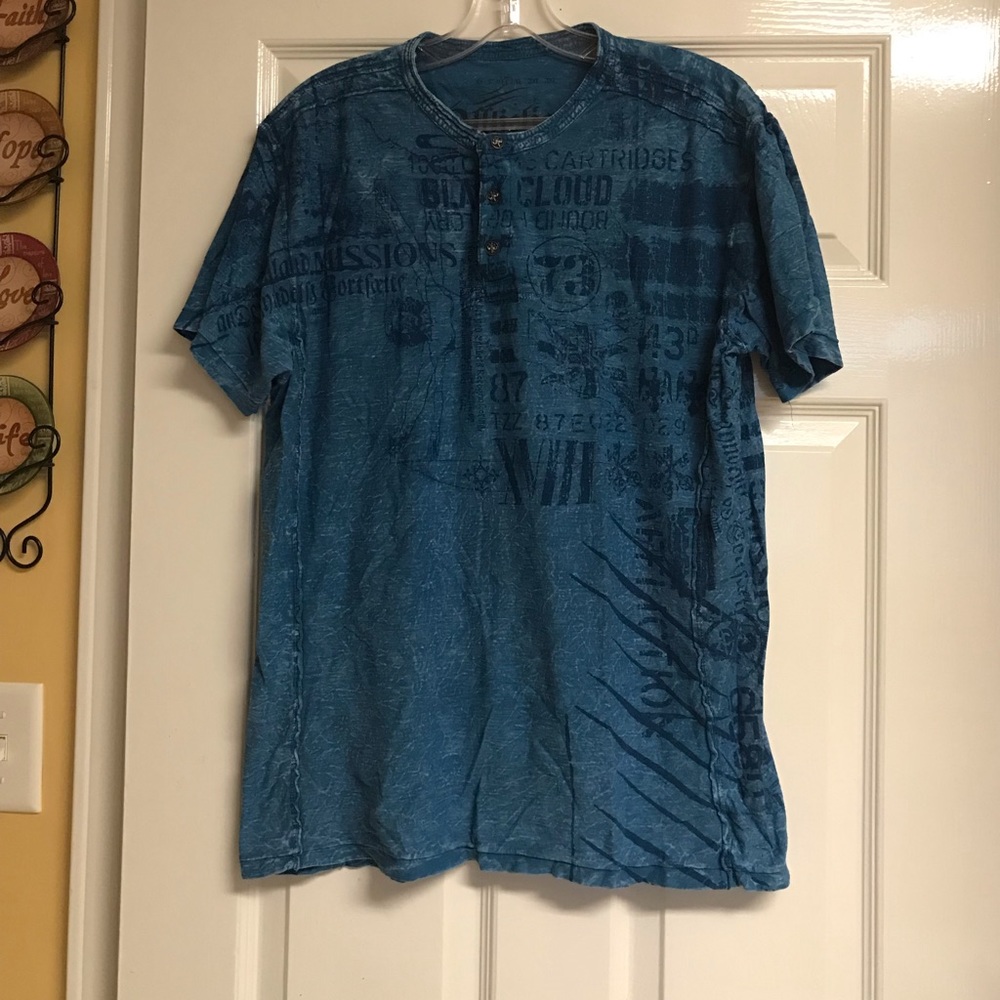 Affliction size Large Henley style t shirt